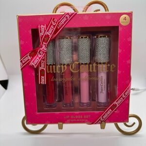 Juicy Couture Lip Gloss Set - Red, Pink, and Gold